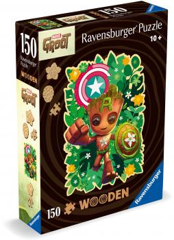 150 Teile Ravensburger Puzzle Wooden Marvel Groot 12001459