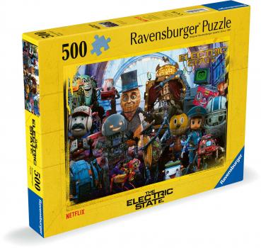 500 Teile Ravensburger Puzzle The Electric State Drones never! Bots forever! 12001491