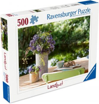 500 Teile Ravensburger Puzzle Landlust Blumengruß am Gartentisch 12001633