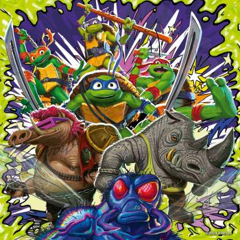 3 x 49 Teile Ravensburger Kinder Puzzle Ninja Turtles 12004012