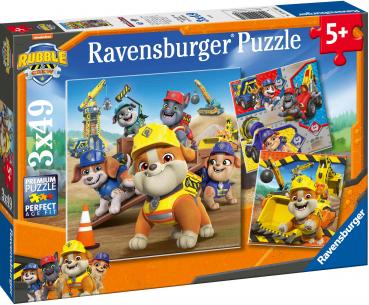 3 x 49 Teile Ravensburger Kinder Puzzle Paw Patrol Arbeitsfahrzeuge 12004168