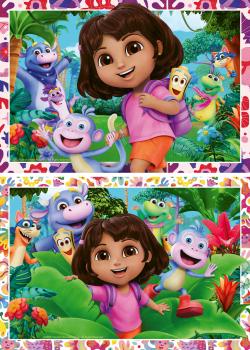 2 x 24 Teile Ravensburger Kinder Puzzle Dora the Explorer 12004199