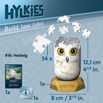 54 Teile Ravensburger 3D Puzzle Hylkies Harry Potter Hedwig Sammelfigur 12008003