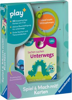 Ravensburger Babywelt Play+ Spiel & Mach mit! Karten Sachen suchen Unterwegs 12034054