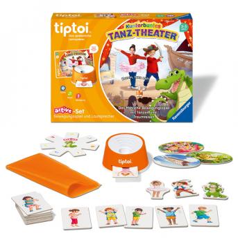 Ravensburger tiptoi Lernspiel active Set Kunterbuntes Tanz-Theater 00122