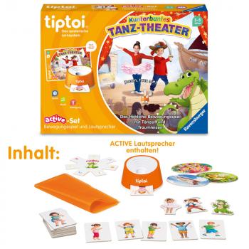 Ravensburger tiptoi Lernspiel active Set Kunterbuntes Tanz-Theater 00122