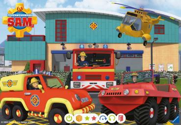 2 x 24 Teile Ravensburger Puzzle tiptoi Puzzeln, Entdecken, Erleben Fireman Sam 00139