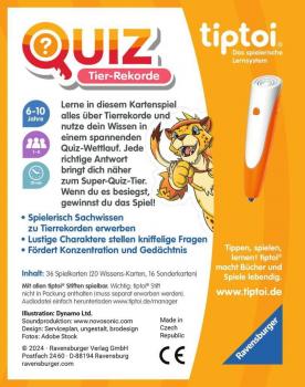 Ravensburger tiptoi Wissen & Quizzen Quiz Unter Wasser 00194