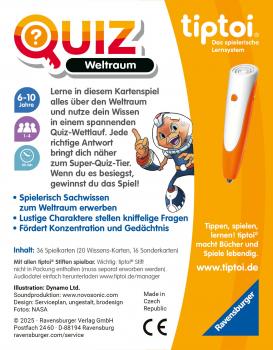 Ravensburger tiptoi Lernspiel Quiz Weltraum 00223