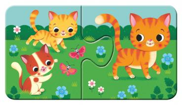 9 x 2 Teile Ravensburger Kinder Puzzle my first puzzles Tiere und ihre Kinder 03123