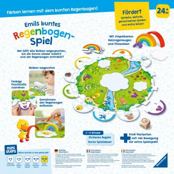 Ravensburger ministeps Kleinkindwelt Spielzeug Emils buntes Regenbogen-Spiel 04582