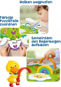 Ravensburger ministeps Kleinkindwelt Spielzeug Emils buntes Regenbogen-Spiel 04582