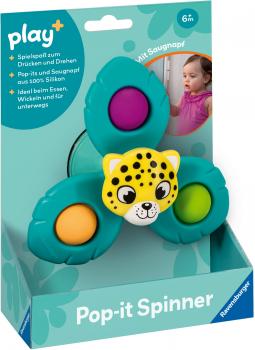 Ravensburger Babywelt Motorikspielzeug Play+ Pop-it Spinner Leopard 04868