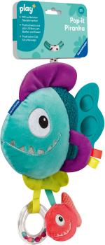 Ravensburger Babywelt Beißring Play+ Pop-it Piranha blau 04876