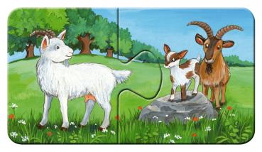 9 x 2 Teile Ravensburger Kinder Puzzle my first puzzles Tierfamilien auf dem Bauernhof 05072