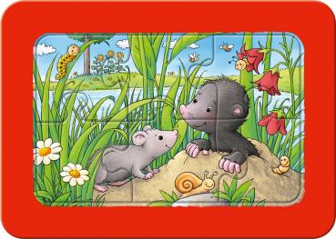 3 x 6 Teile Ravensburger Kinder Rahmen my first puzzles Kleine Gartentiere 05138