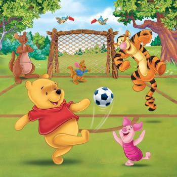 3 x 49 Teile Ravensburger Kinder Puzzle Disney Winni Puuh Tag des Sports 05187