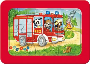 3 x 6 Teile Ravensburger Kinder Rahmen my first puzzles Tiere im Einsatz 05630