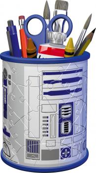 54 Teile Ravensburger 3D Puzzle Utensilo Star Wars R2D2 11554