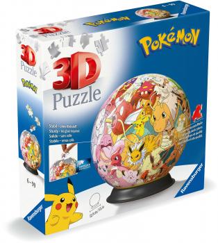 72 Teile Ravensburger 3D Puzzle Ball Pokémon Kanto Region 11595