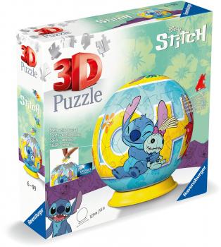 72 Teile Ravensburger 3D Puzzle Ball Disney Stitch 11596