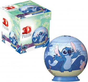 54 Teile Ravensburger 3D Puzzle Ball Disney Stitch 11597