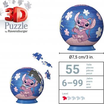 54 Teile Ravensburger 3D Puzzle Ball Disney Angel 11598