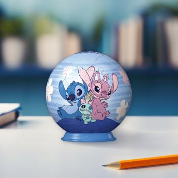 54 Teile Ravensburger 3D Puzzle Ball Disney Stitch & Angel 11599