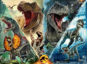 100 Teile Ravensburger Kinder Puzzle XXL Jurassic World Dinosaurierarten 13341