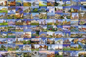 3000 Teile Ravensburger Puzzle 99 Beautiful Places in Europe 17080