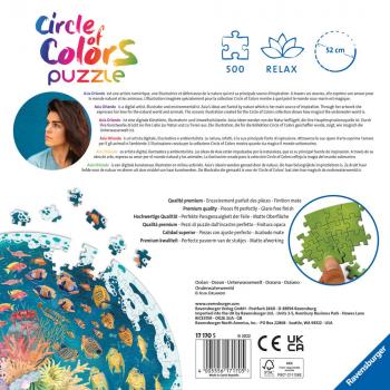 500 Teile Ravensburger Puzzle Circle of Colors Ocean & Submarine 17170