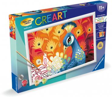 Ravensburger Malen nach Zahlen CREART Serie C Stolzer Pfau 20000