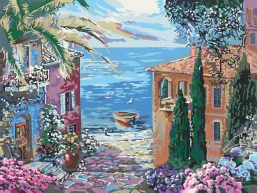 Ravensburger Malen nach Zahlen CREART Premium Serie B Mediterranean Landscape 20218