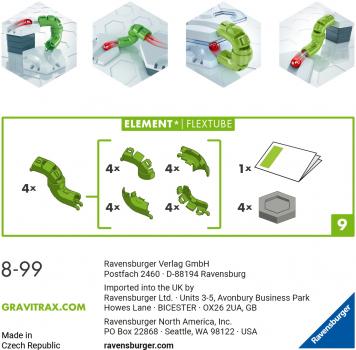 Ravensburger Kugelbahn GraviTrax CORE Element FlexTube 22429