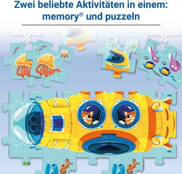 80 Karten Ravensburger Kinderspiel Kartenlegespiel memory Puzzle Unterwasserwelt 22461