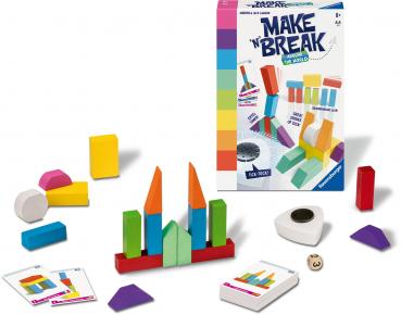 Ravensburger Familienspiel Geschicklichkeitsspiel Make 'n' Break Around the World 22473