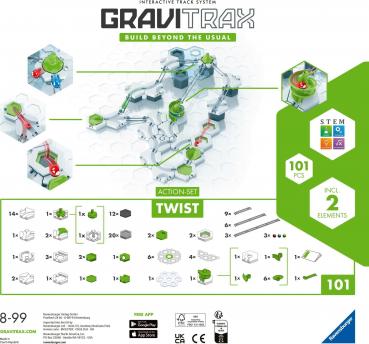 Ravensburger Kugelbahn GraviTrax Action-Set Twist 22576