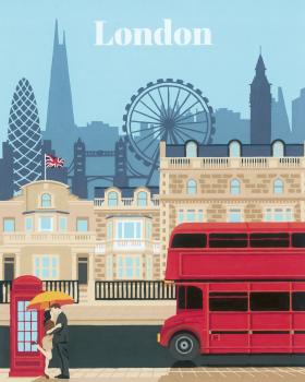 Ravensburger Malen nach Zahlen CREART Trend Serie C Colorful London 23525