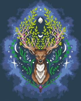 Ravensburger Malen nach Zahlen CREART Trend Serie C Pixie Cold Mystic Deer 23640