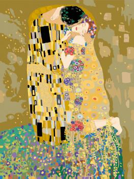 Ravensburger Malen nach Zahlen CREART Premium Serie B ART Collection The Kiss Klimt 23648