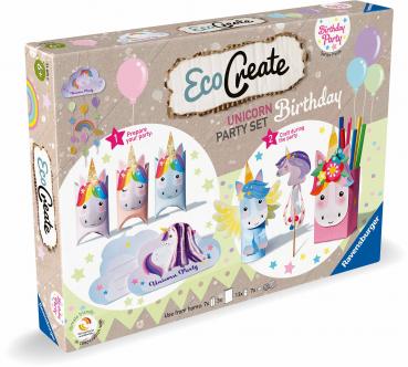 Ravensburger Upcycling Basteln EcoCreate Maxi Geburtstags Box Einhorn 23675