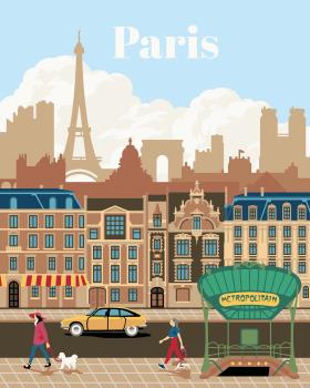 Ravensburger Malen nach Zahlen CREART Trend Serie C Colorful Paris 23687