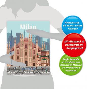 Ravensburger Malen nach Zahlen CREART Trend Serie C Colorful Milan 23688