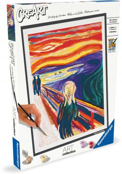 Ravensburger Malen nach Zahlen CREART Premium Serie B Art Collection Munch Der Schrei 23691