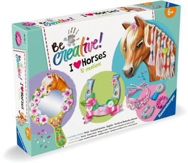 Ravensburger Creation kreative Grundtechniken Be Creative Bastelset Pferde 23751