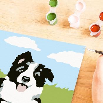 Ravensburger Malen nach Zahlen Classic Serie F Border Collie Welpe 23759