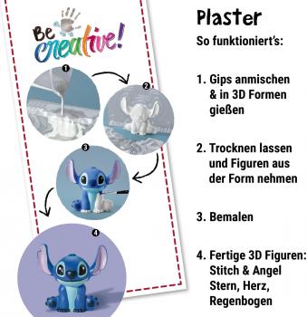 Ravensburger Creation kreative Grundtechniken Be Creative Gipsgießen Disney Stitch 23877