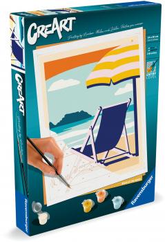 Ravensburger Malen nach Zahlen CREART Trend Serie C Relaxen am Strand 23897