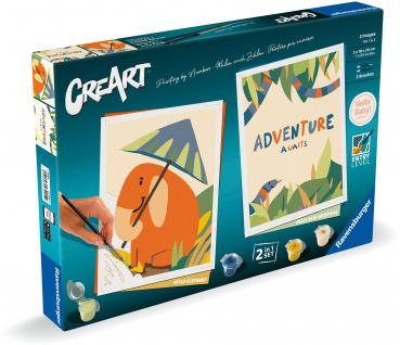 Ravensburger Malen nach Zahlen CREART Trend Serie D Hallo Baby Safari Set 23905