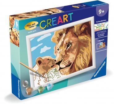 Ravensburger Malen nach Zahlen CREART Serie D Löwe mit Baby 23995